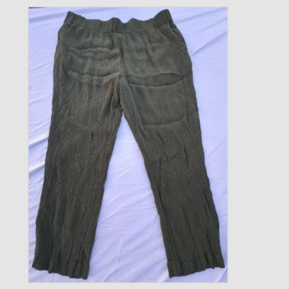 Loft Outlet Green Pants High Rise Straight Size XXL